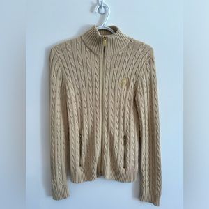 Polo Ralph Lauren cream beige sweater Small
